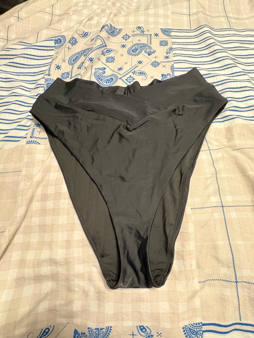 aerie Black High-Waist Women's Swim Bottoms
